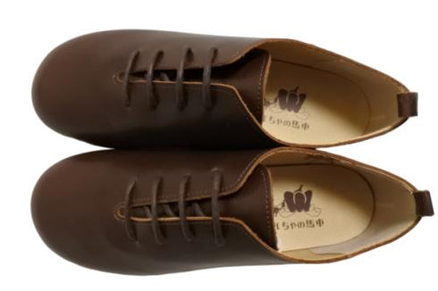 【かぼちゃの馬車CA-15 ブラウン】ころんと靴紐シューズ